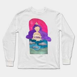 Purple hair princess Long Sleeve T-Shirt